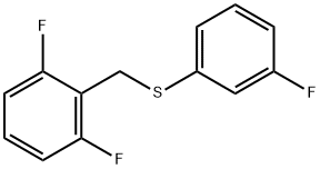 (2,6-DIFLUOROBENZYL)(3-FLUOROPHENYL)SULFANE Struktur