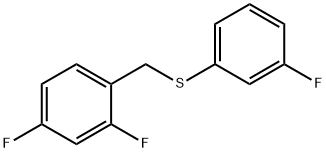 (2,4-DIFLUOROBENZYL)(3-FLUOROPHENYL)SULFANE Struktur