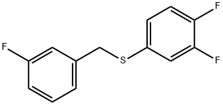 (3,4-DIFLUOROPHENYL)(3-FLUOROBENZYL)SULFANE Struktur