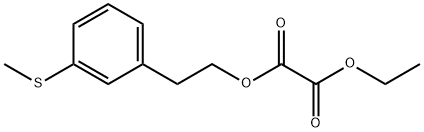 ETHYL 3-(METHYLTHIO)PHENETHYL OXALATE Struktur