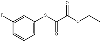 ETHYL 2-((3-FLUOROPHENYL)THIO)-2-OXOACETATE Struktur