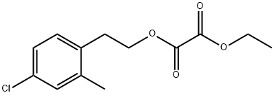 4-CHLORO-2-METHYLPHENETHYL ETHYL OXALATE Struktur