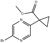 METHYL 1-(5-BROMOPYRAZIN-2-YL)CYCLOPROPANECARBOXYLATE Struktur