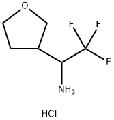 2,2,2-TRIFLUORO-1-(TETRAHYDROFURAN-3-YL)ETHANAMINE HCL Struktur