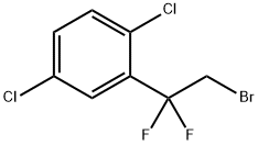 2-(2-BROMO-1,1-DIFLUOROETHYL)-1,4-DICHLOROBENZENE Struktur