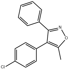 4-(4-chlorophenyl)-5-methyl-3-phenylisoxazole Struktur