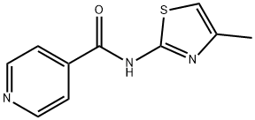 N-(4-methyl-1,3-thiazol-2-yl)pyridine-4-carboxamide Struktur