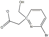 2-Pyridinemethanol, 6-bromo-, acetate (ester) Struktur