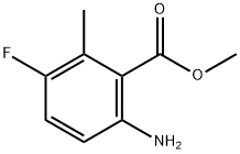 6-Amino-3-fluoro-2-methyl-benzoic acid methyl ester Struktur