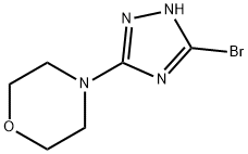 4-(5-bromo-1H-1,2,4-triazol-3-yl)morpholine hydrobromide Struktur