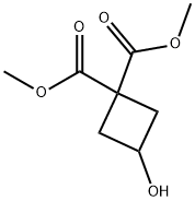 1,1-DIMETHYL 3-HYDROXYCYCLOBUTANE-1,1-DICARBOXYLATE Struktur