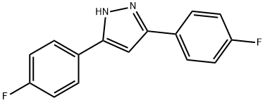 3,5-bis(4-fluorophenyl)-1H-pyrazole Struktur