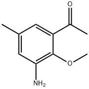 1-(3-Amino-2-methoxy-5-methyl-phenyl)-ethanone Struktur