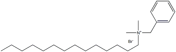 Benzyldimethyltetradecylammonium Bromide Struktur