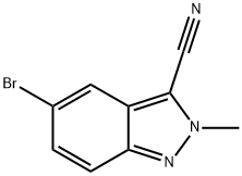 5-Bromo-2-methyl-2H-indazole-3-carbonitrile Struktur