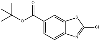 2-Chloro-benzothiazole-6-carboxylic acid tert-butyl ester Struktur