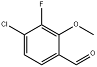 4-Chloro-3-fluoro-2-methoxybenzaldehyde Struktur