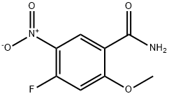 4-Fluoro-2-methoxy-5-nitro-benzamide Struktur