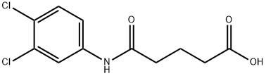 5-(3,4-dichloroanilino)-5-oxopentanoic acid Struktur