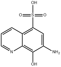 5-Quinolinesulfonicacid, 7-amino-8-hydroxy- Struktur