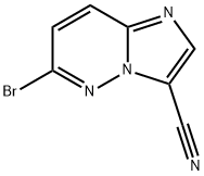 6-Bromo-imidazo[1,2-b]pyridazine-3-carbonitrile Struktur