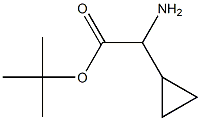 tert-Butyl a-amino-cyclopropaneacetate Struktur