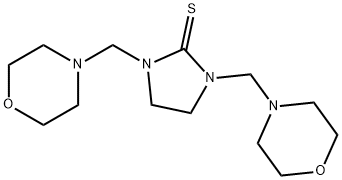 2-Imidazolidinethione,1,3-bis(4-morpholinylmethyl)- Struktur