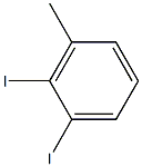 Benzene, 1,2-diiodo-3-methyl- Struktur