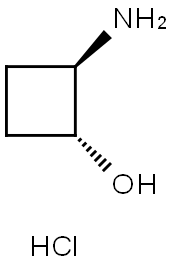 (1S,2S)-2-aminocyclobutan-1-ol:hydrochloride Struktur