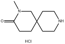 2-methyl-2,9-diazaspiro[5.5]undecan-3-one dihydrochloride Struktur