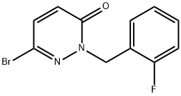 6-Bromo-2-(2-fluorobenzyl)pyridazin-3(2H)-one Struktur