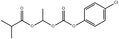 1-((4-CHLOROPHENOXY)CARBONYLOXY)ETHYL ISOBUTYRATE Struktur