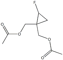 (2-Fluorocyclopropane-1,1-diyl)bis(methylene) diacetate Structure