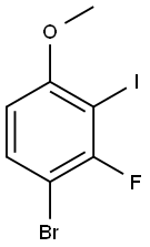 1-Bromo-2-fluoro-3-iodo-4-methoxy-benzene Struktur