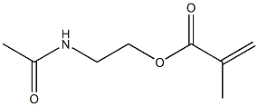 2-Propenoic acid,2-methyl-, 2-(acetylamino)ethyl ester Struktur