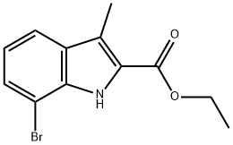 ETHYL 7-BROMO-3-METHYL-1H-INDOLE-2-CARBOXYLATE Struktur