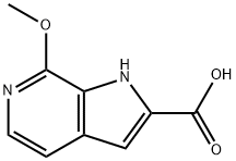 7-Methoxy-1H-pyrrolo[2,3-c]pyridine-2-carboxylic acid Struktur