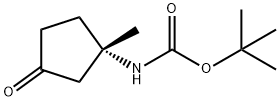 tert-butyl N-(1-methyl-3-oxocyclopentyl)carbamate Struktur