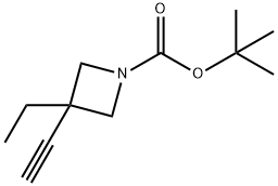 1-BOC-3-ETHYNYL-3-ETHYLAZETIDINE Struktur