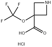 3-(TRIFLUOROMETHOXY)AZETIDINE-3-CARBOXYLIC ACID HCL Struktur