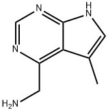 (5-METHYL-7H-PYRROLO[2,3-D]PYRIMIDIN-4-YL)METHANAMINE Struktur