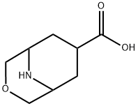 3-OXA-9-AZABICYCLO[3.3.1]NONANE-7-CARBOXYLIC ACID Struktur