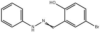 4-bromo-2-[(E)-(2-phenylhydrazinylidene)methyl]phenol Struktur