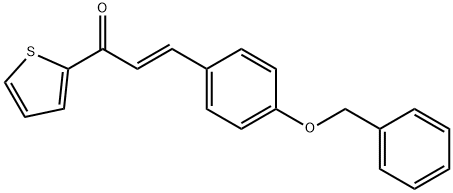 (2E)-3-[4-(benzyloxy)phenyl]-1-(thiophen-2-yl)prop-2-en-1-one Struktur