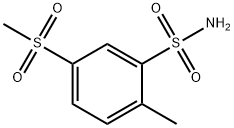 2-METHYL-5-(METHYLSULFONYL)BENZENESULFONAMIDE Struktur