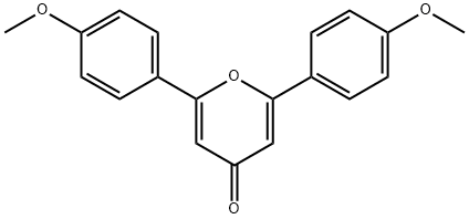 4H-Pyran-4-one,2,6-bis(4-methoxyphenyl)- Struktur