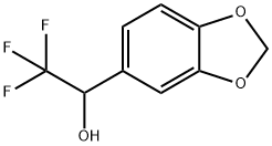 1-(BENZO[D][1,3]DIOXOL-5-YL)-2,2,2-TRIFLUOROETHANOL Struktur