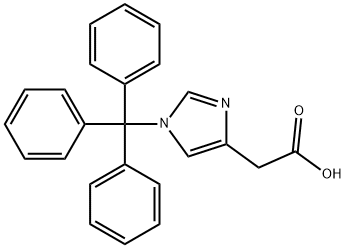 1H-Imidazole-4-acetic acid, 1-(triphenylmethyl)- Struktur