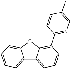 2-dibenzofuran-4-yl-5-methylpyridine Structure