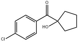 (4-Chlorophenyl)(1-hydroxycyclopentyl)methanone Struktur